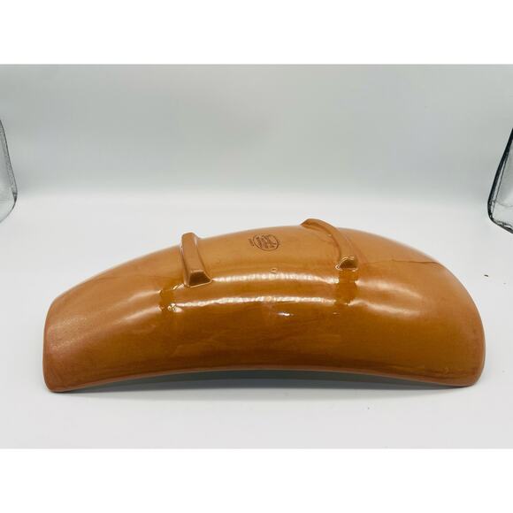 Stangl Pottery Vintage Ceramic Clay Curved Rectangle Footed Dish Fruit Pattern - Picture 7 of 9